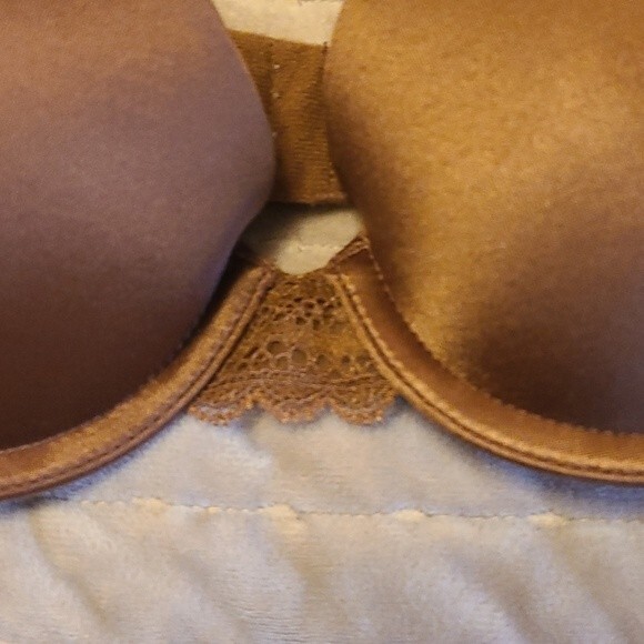 Auden demi coverage brown bra with lace NWT - Picture 4 of 8